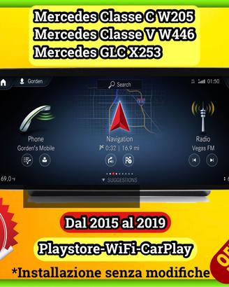 Monitor Carplay 12.3 pollici Mercedes C - V - GLC