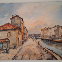 Quadri vecchia milano navigli centro