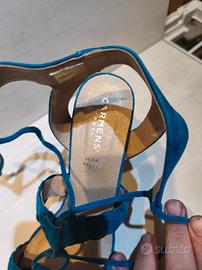 Sandali Carmens n. 40 in Vera Pelle Scamosciata – 