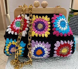 Borsa fatta a mano ad uncinetto