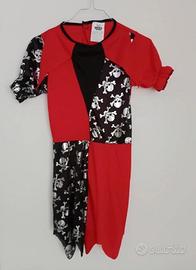 Vestito da clown Halloween bambina  9/11 anni