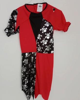 Vestito da clown Halloween bambina  9/11 anni