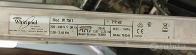 ricambi lavastoviglie Whirlpool mod W75/1