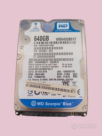 Western Digital WD6400BEVT Scorpio BLUE Hard Disk