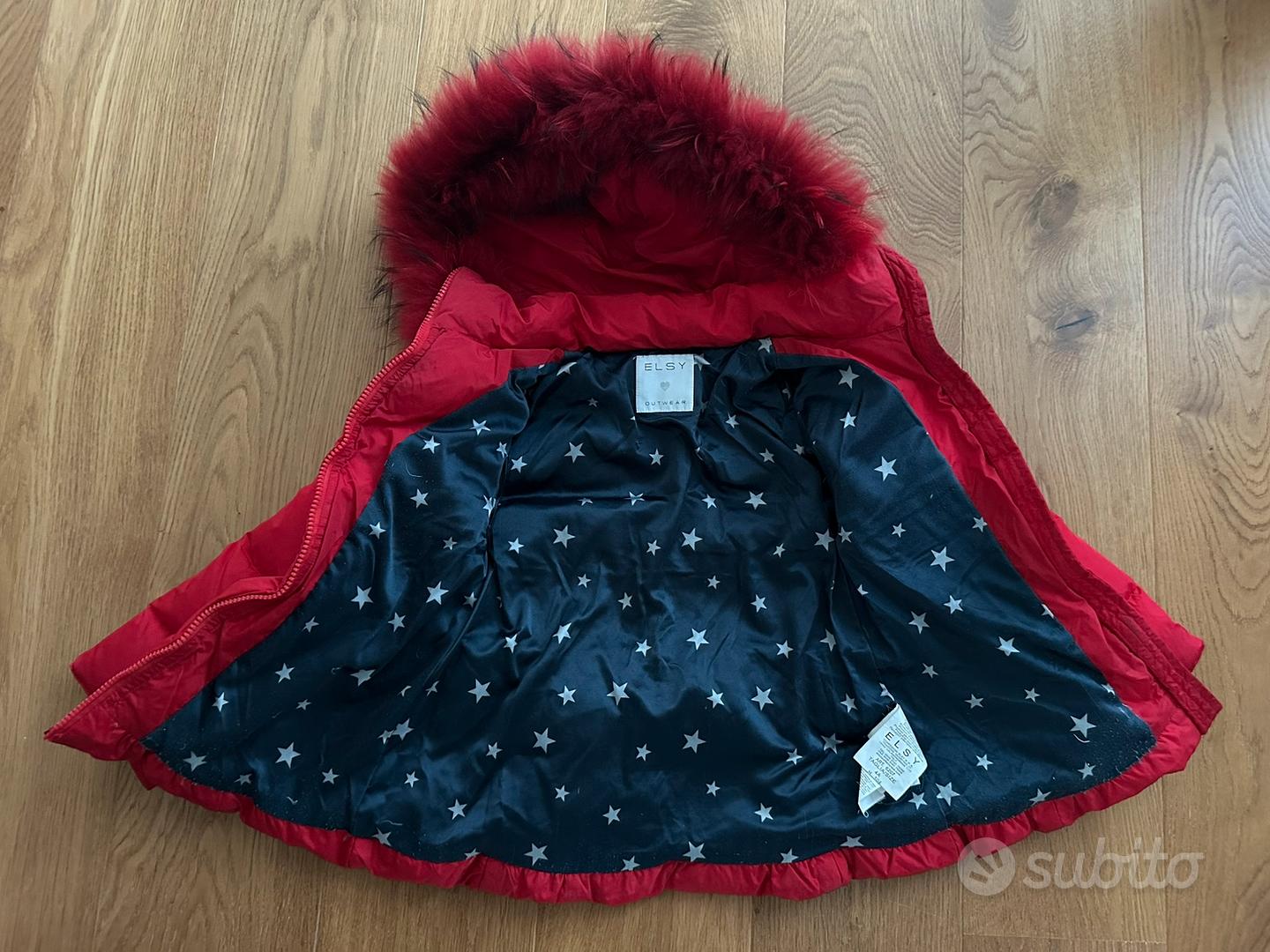 Piumino Elsy bambina con cappuccio e vera piuma Tutto per i