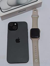 iPhone 15 256gb + Apple Watch 