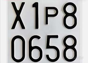 Disponibilità targa prova