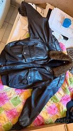 Giacca scott vintage pelle vera