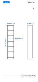 2 Librerie BILLY Ikea 40x202 cm