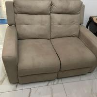 Divano 2 posti recliner elettrico con copridivano