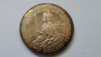 2 dollari 1973 Isole Cook