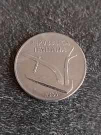 10 Lire 1955 Spighe di Grano Italia