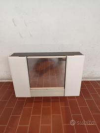 Mobiletto vintage bagno con specchio 