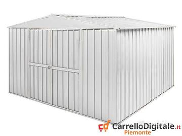 Box in Acciaio casetta giardino 360x345cm bianco