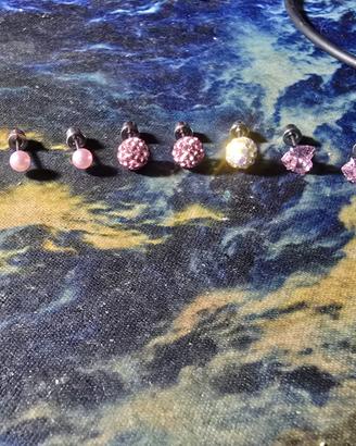 Orecchini da donna in acciaio chirurgico, anallerg