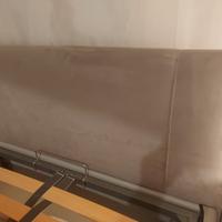 Letto contenitore 1piazza/mezza in tessuto