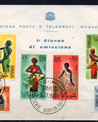 SOMALIA 1961 Produzioni agricole e Costumi