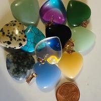 Ciondolo cuore e pietre