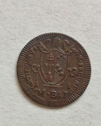 Moneta da 2 baiocchi dello Stato Pontificio 1802