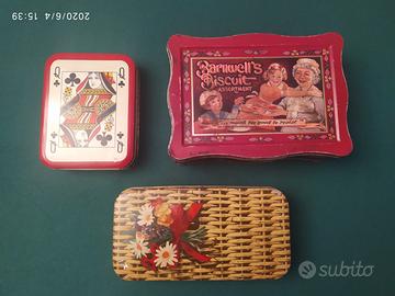 Scatole metallo d'epoca italo/inglese