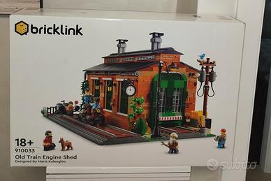 Lego Bricklink 910033 Old Train Engine Shed Nuovo