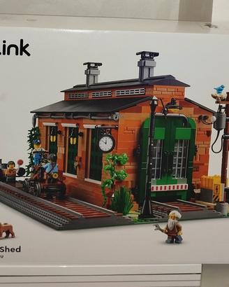 Lego Bricklink 910033 Old Train Engine Shed Nuovo