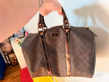 Borsa Gucci supreme monigram marrone