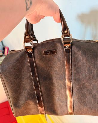 Borsa Gucci supreme monigram marrone