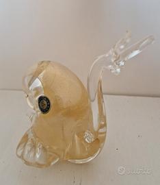 Scultura Chiocciola Lumaca Vetro di Murano 