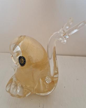 Scultura Chiocciola Lumaca Vetro di Murano 