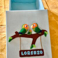 Scatole decorate pee rivordi o eventi