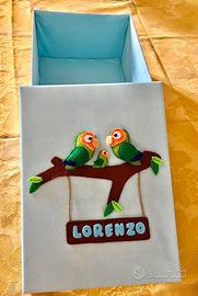 Scatole decorate pee rivordi o eventi