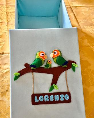 Scatole decorate pee rivordi o eventi