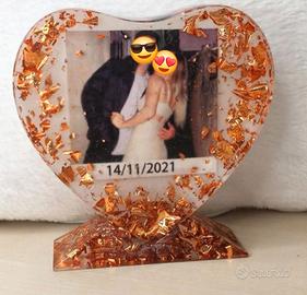 portafoto a cuore 
