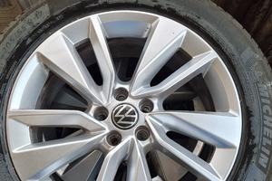 4 cerchi volkswagen taigo 5x100 + gomme 205/55/r17