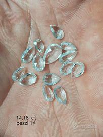 acquamarina naturale  forata 