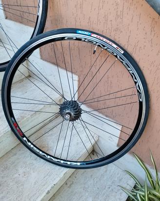 ruote bicicletta corsa campagnolo khamsin 10v 