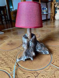 Lampada di legno