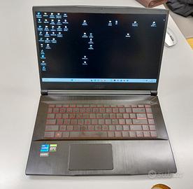 Msi Gf63 i7 11th gen NVIDIA 3050 RAM 32GB SSD1T