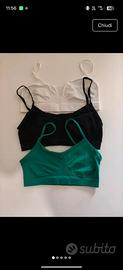 Lotto 3 Top Reggiseni Sportivi Focenza S/M