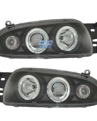 FARI FORD FIESTA 95-99 ANGEL EYES SFONDO NERO