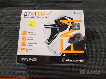 Midland btx1 fm basic intercom system twin pack