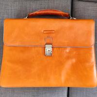 Borsa Piquadro uomo in pelle marrone