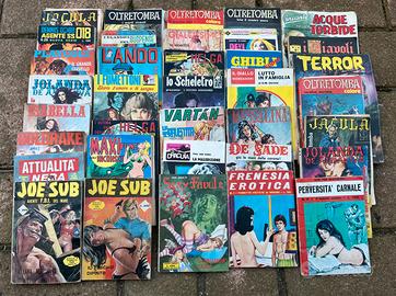 36 Fumetti italiani horror ed erotici '70 e '80