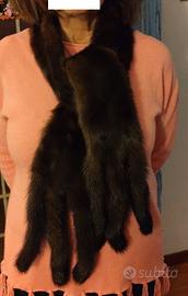 Stola sciarpa visone scuro