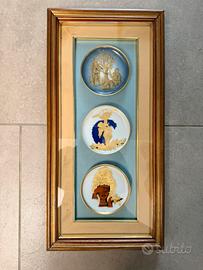 Quadro piatti oro zecchino Cardillo D’Oro Nicasio