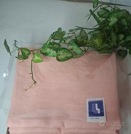 Coppia federe in puro lino rosa 