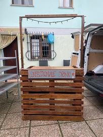 banco bar con pallet