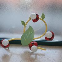 Plafoniera 4 luci coccinelle per bambini