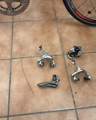 Bici corsa piu svariati componenti